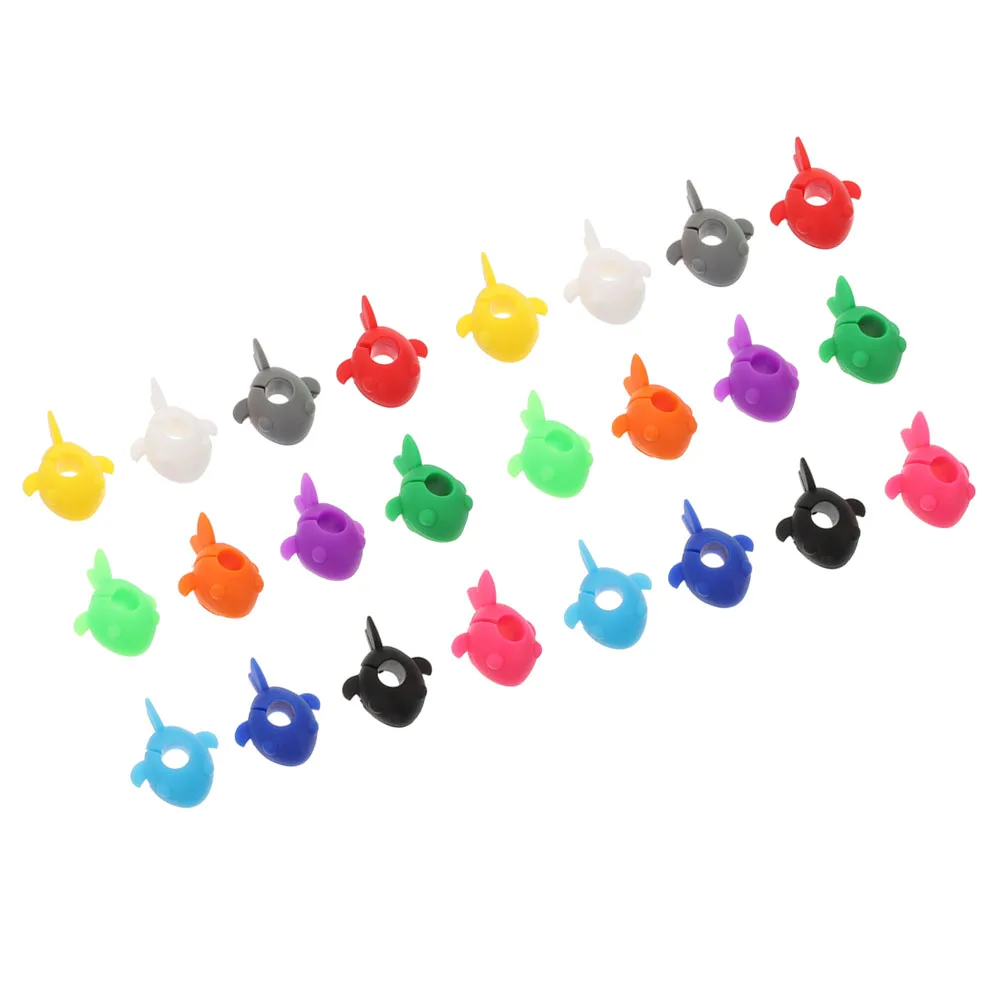 

24pcs Glass Charms Silica Gel Non Slip Shockproof Insulation Reusable Tags Kitchen Bar Accessories