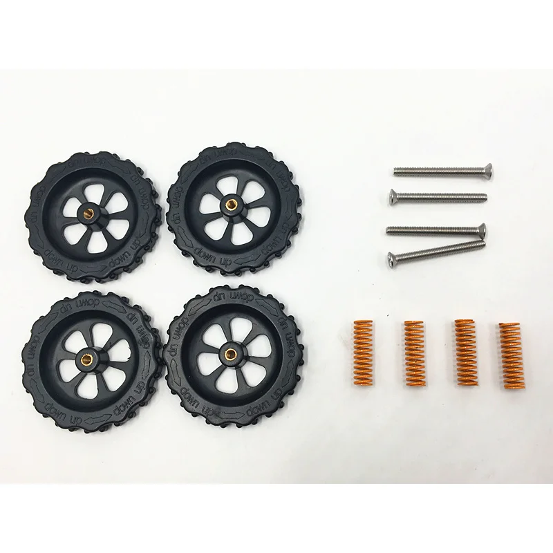 

1 комплект для принтера CR-10Tornado3D, алюминиевая подложка, горячая кровать, винт с потайной головкой M4, выравнивающая пружина, ручной винт в сборе