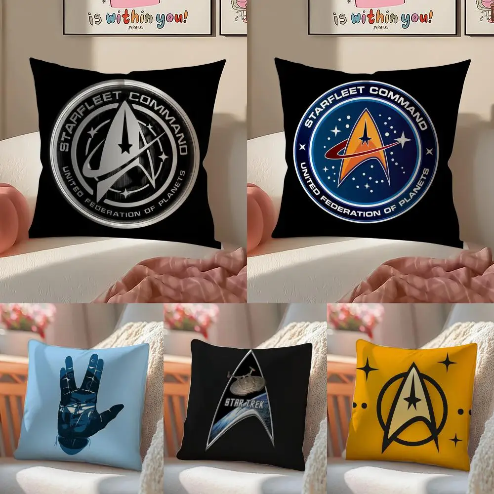 Star T-Trek Ship Movie Cushion Cover Linen Pillowcase Cover Soft Decor for Sofa Home Room