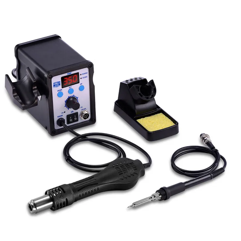 

AT-8586 soldering station Hot Air rework station 2-in-1 welding table high power soldering and desoldering station