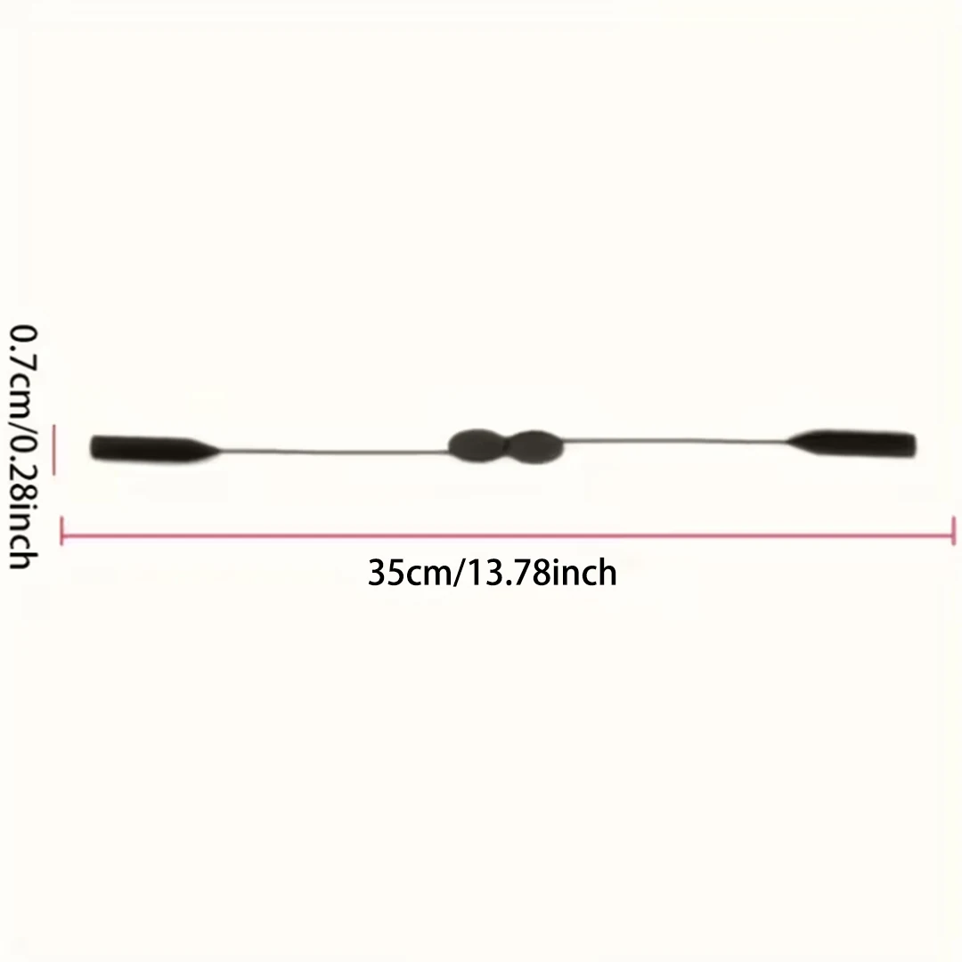 VOPHA 1 PCS Adjustable No Tail Eyeglass Holder Strap – Non-Slip Silicone Nylon Lanyard for Men Women Sunglasses