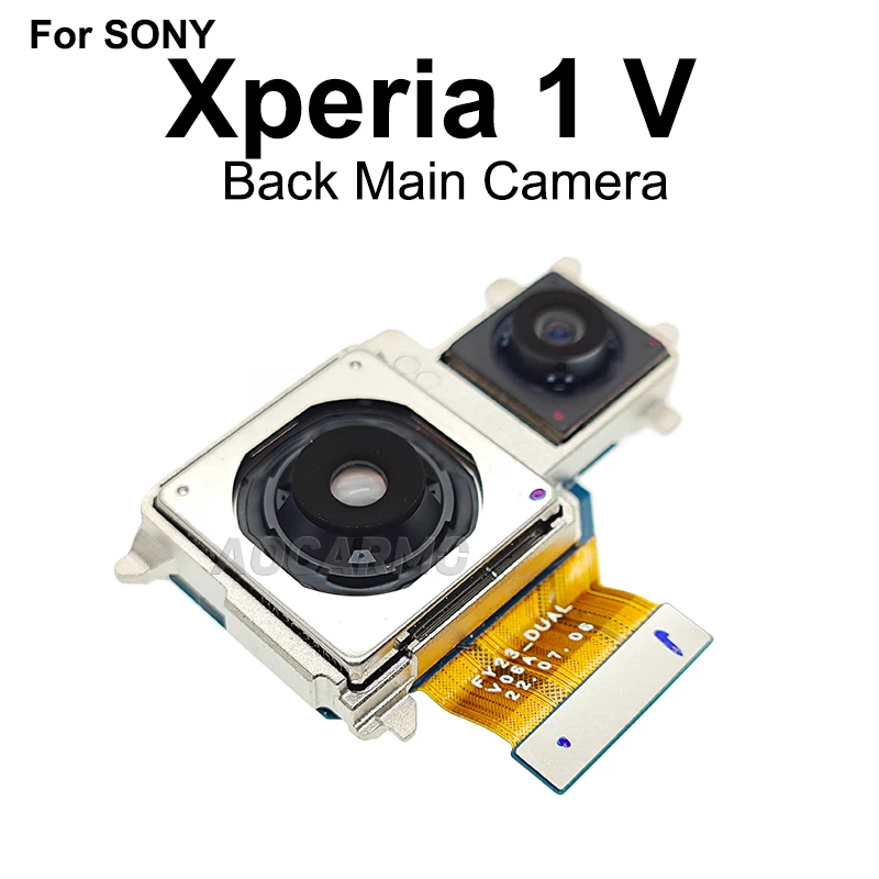 Aocarmo For Sony Xperia 1 V XQ-DQ72 DQ44 SO-51D X1V Front Facing Back Ultra Wide Main Telephoto Zoom Camera Module Flex Cable