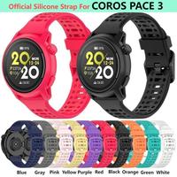 Original Silicone Strap For Coros Pace 3 Smart Watch Wrist Band Bracelet Pace3 Replacement WristBand Accessories Case Belt