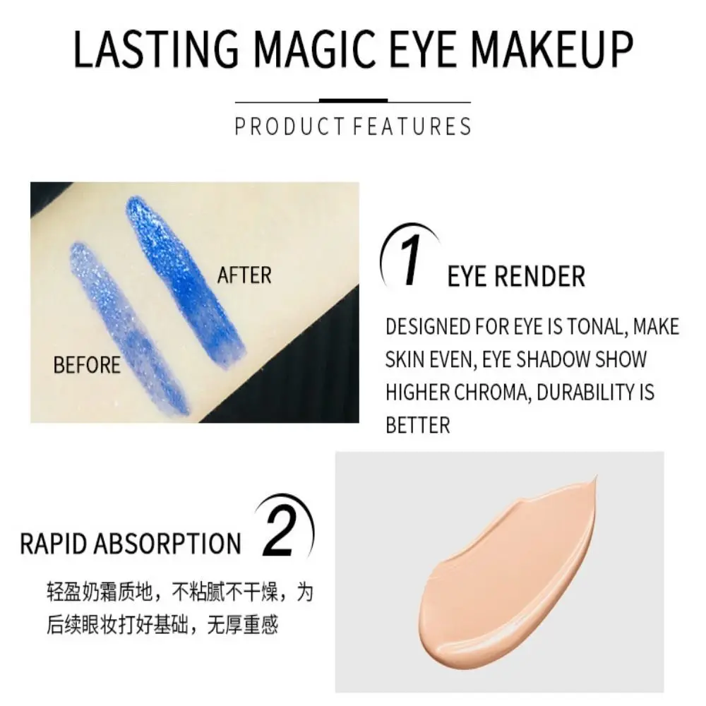 Waterdichte Oogbasiscrème Blijvende Make-Up Op Vloeibare Oogprimer Zweetbestendige Seksuele Apathie Oogconcealer Oogmake-Up