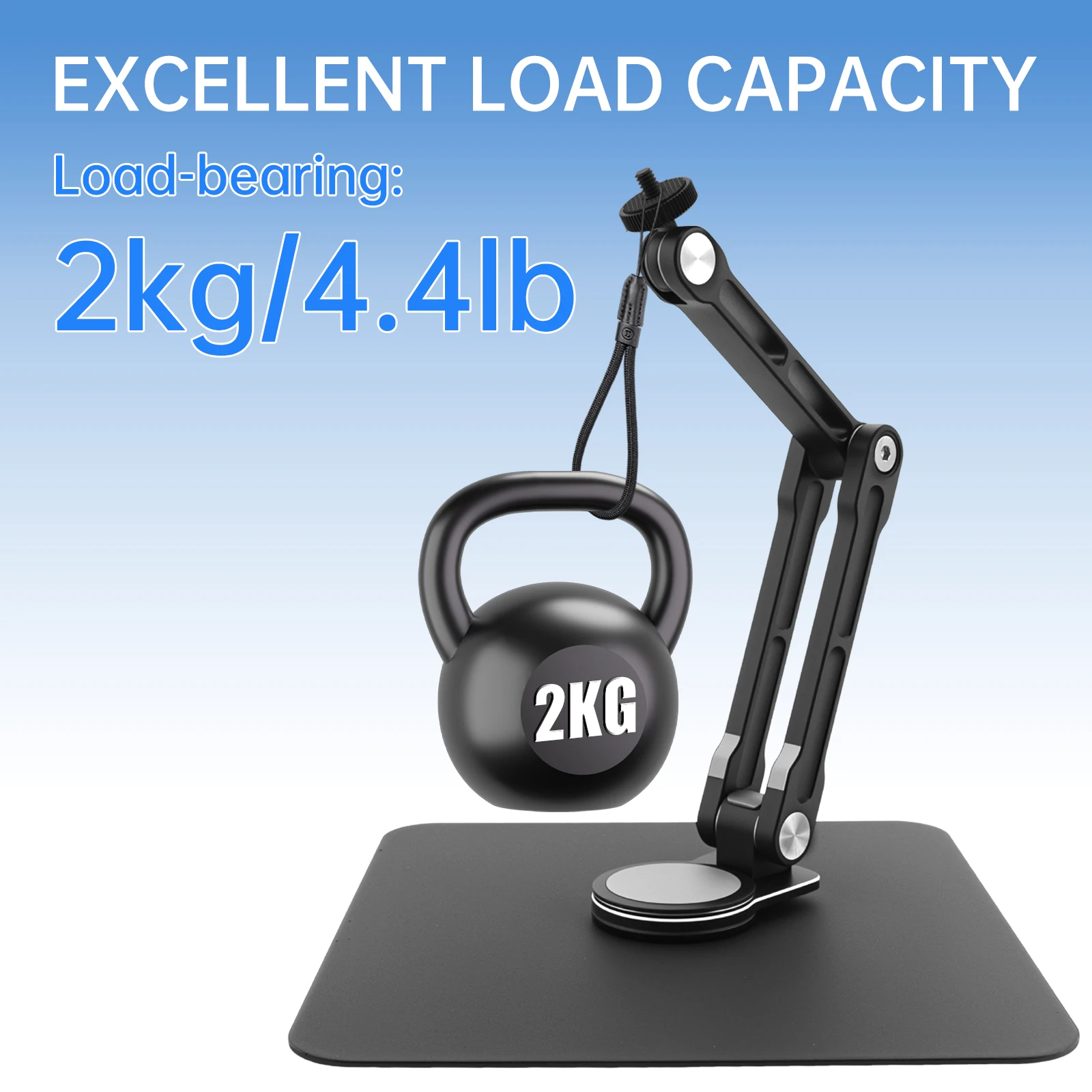 Adjustable Microphone Stand Holder 360 Rotatable Table Desktop Mic Stand Bracket for Live Broadcast Recording Streaming Studio