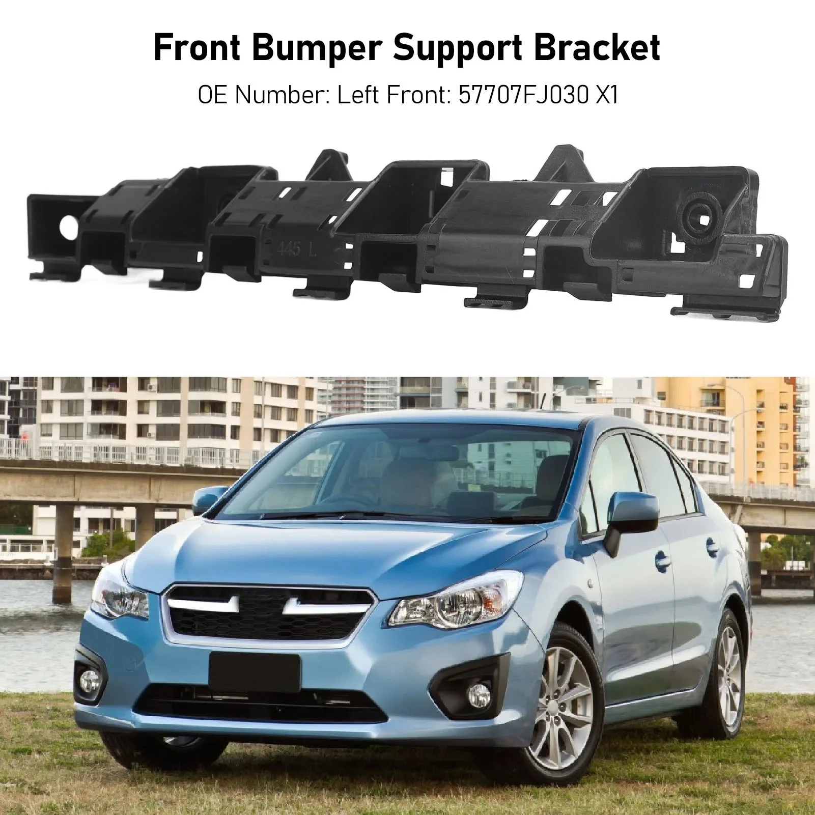 

Front Bumper Support Bracket Protective Front Bumper Support Mount Replacement For Subaru Impreza 2012-2016 Left/Right