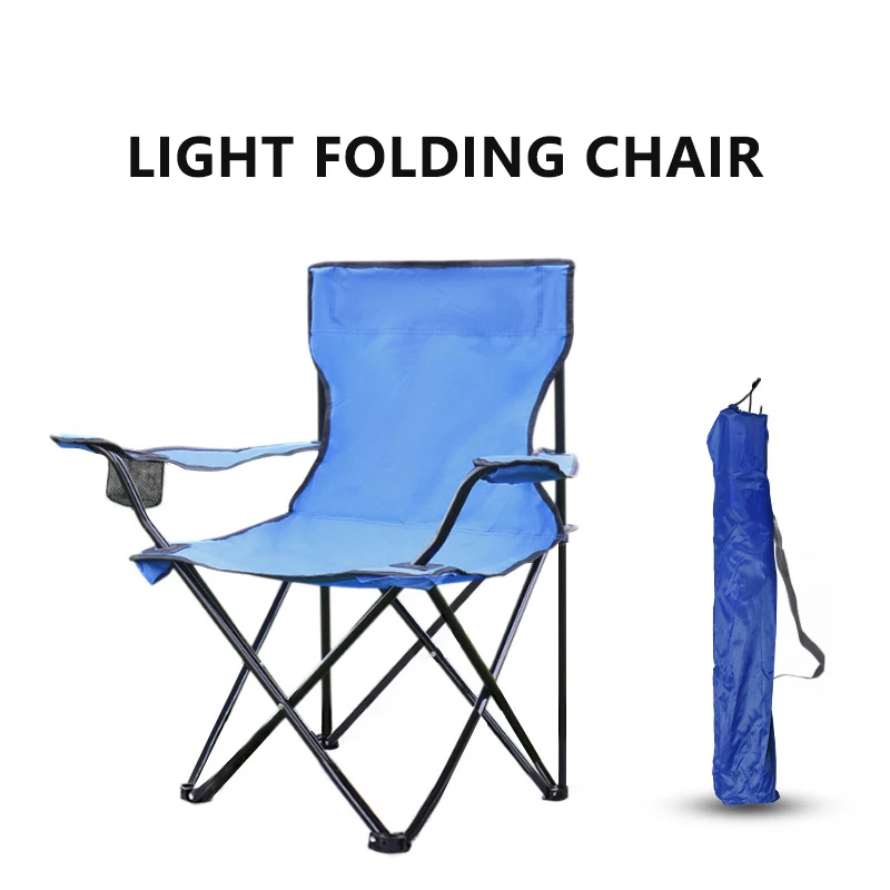 Outdoor Folding Chair Portable Picnic BBQ Chair Folding Outdoor Camping Chair Metal Outdoor Furniture Modern