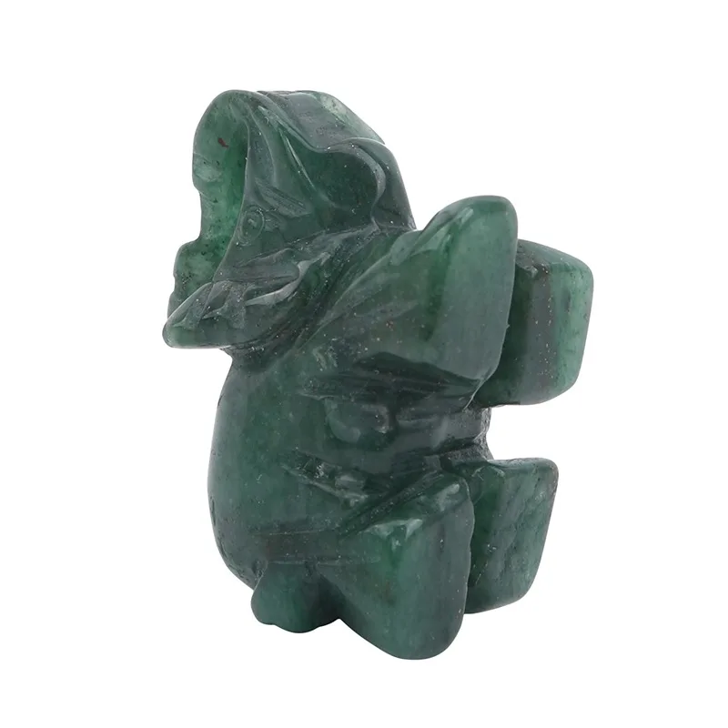 Elephant Statue Natural Crystal Healing Rose Quartz Black Stone Jade Craft Home Decoration Christmas Gift Animal Statue Stone