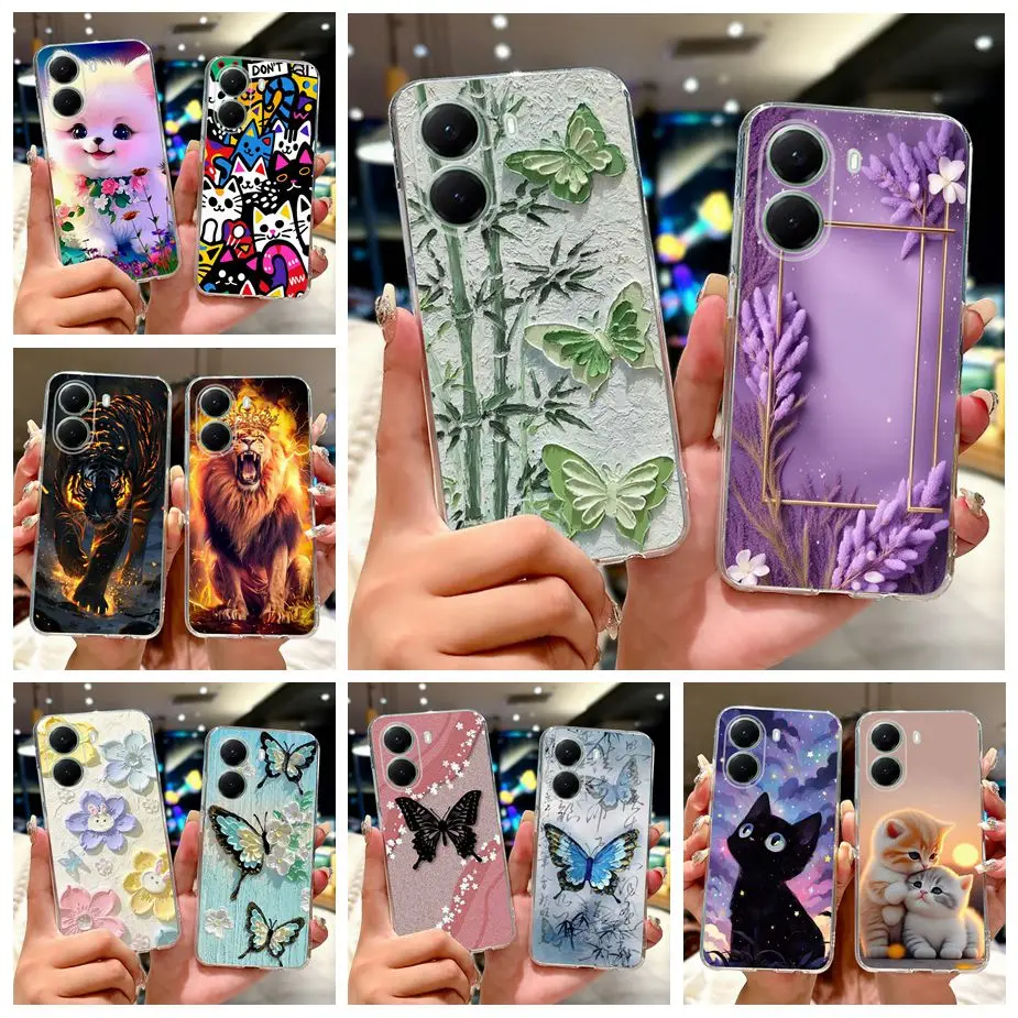For Xiaomi Poco X7 Pro 5G Case New Luxury Painted Cover Clear Silicone Phone Case For Xiaomi Poco X7 PocoX7 Pro X7Pro Soft Shell