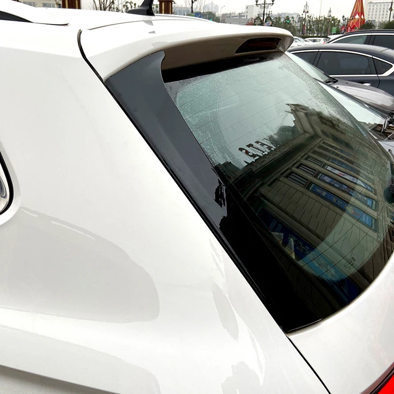 For VW Tiguan MK2 2017 2018 2019 2020 2021 2022 2023 Black Rear Window Side Spoiler Canard Canards Splitter Accessories Exterior view 4