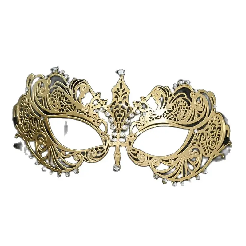 Phantom Metal Laser Cut Silver Gold Wedding Party Mask Women  Venetian Filigree Black Cosplay Masquerade Mask