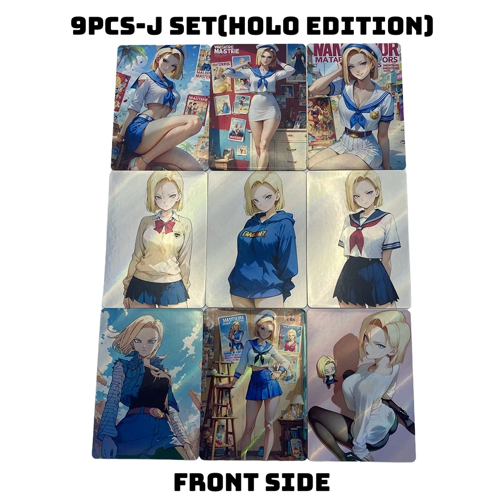 9 قطعة بطاقات أنيمي اليابانية دراغون بول ملابس السباحة Andriod18 مثير بولما نادر ACG NSFW هولو طبعة جمع بطاقة هواية Otaku الهدايا #5