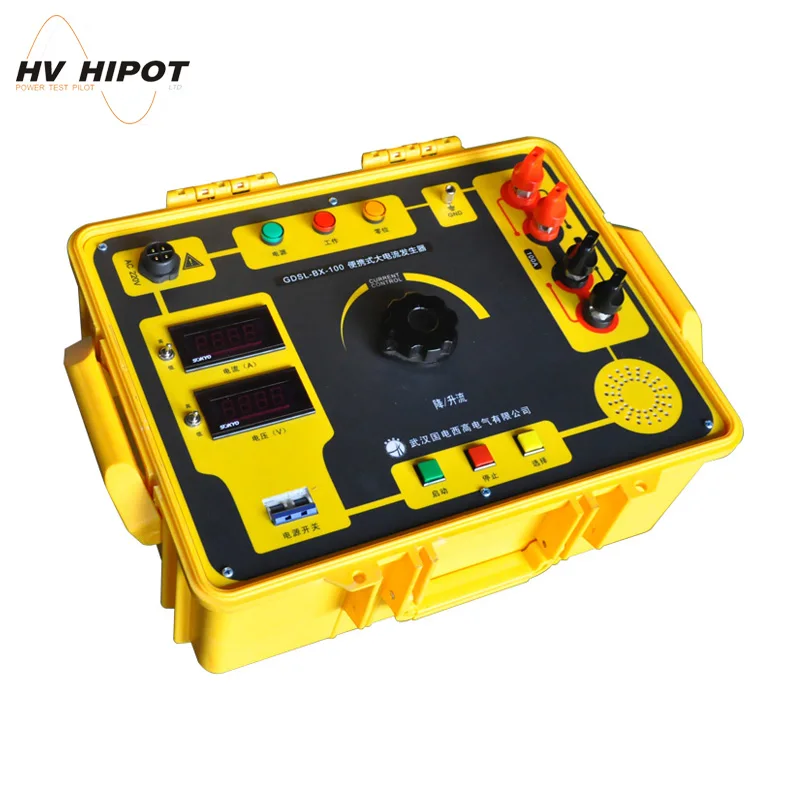 HVHIPOT 500A 1000A Portable Current Generator Primary Current Injection Test Set GDSL-BX-100