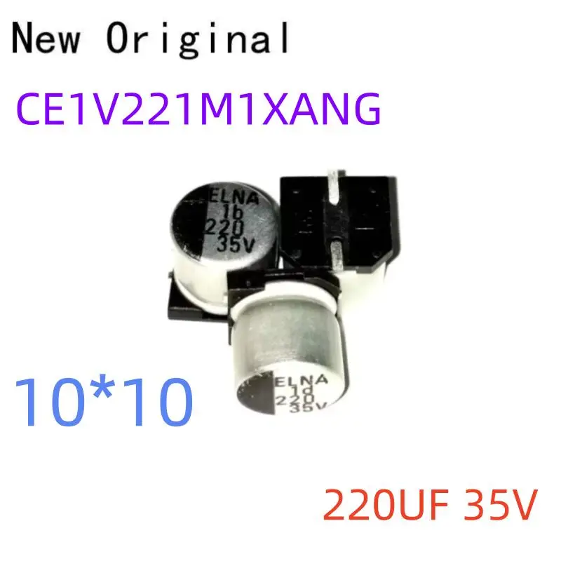 

50Pcs Smd Electrolytic Capacitor Ce1V221M1Xang 220Uf 35V 10*10 New and Original