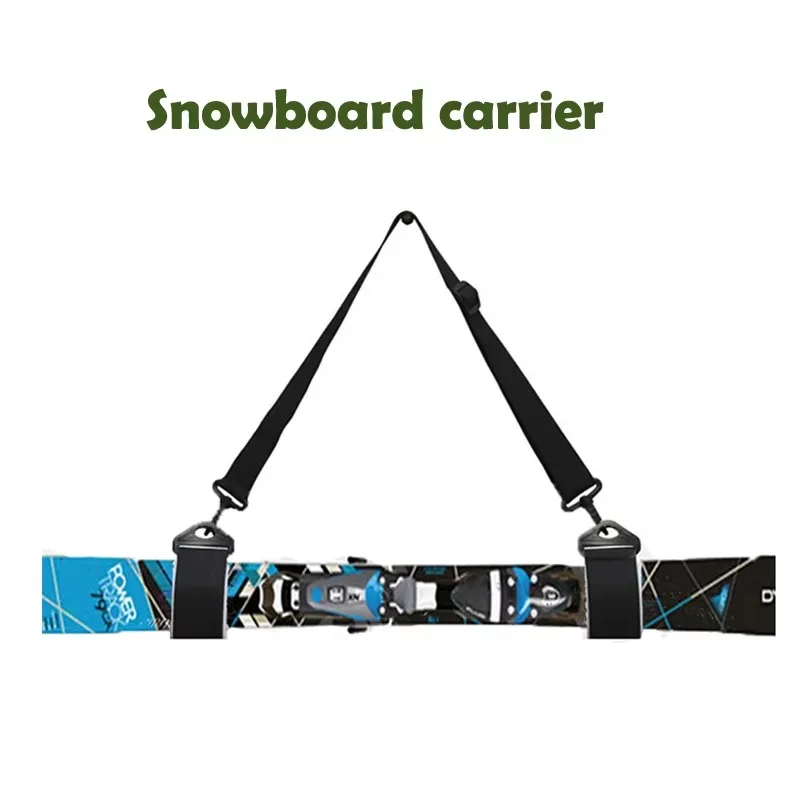 Clearance Ski And Double Cross Country Carrier Shoulder Sling Detachable Holder fixed Strap Belt For Ski board Fast Skis & Poles