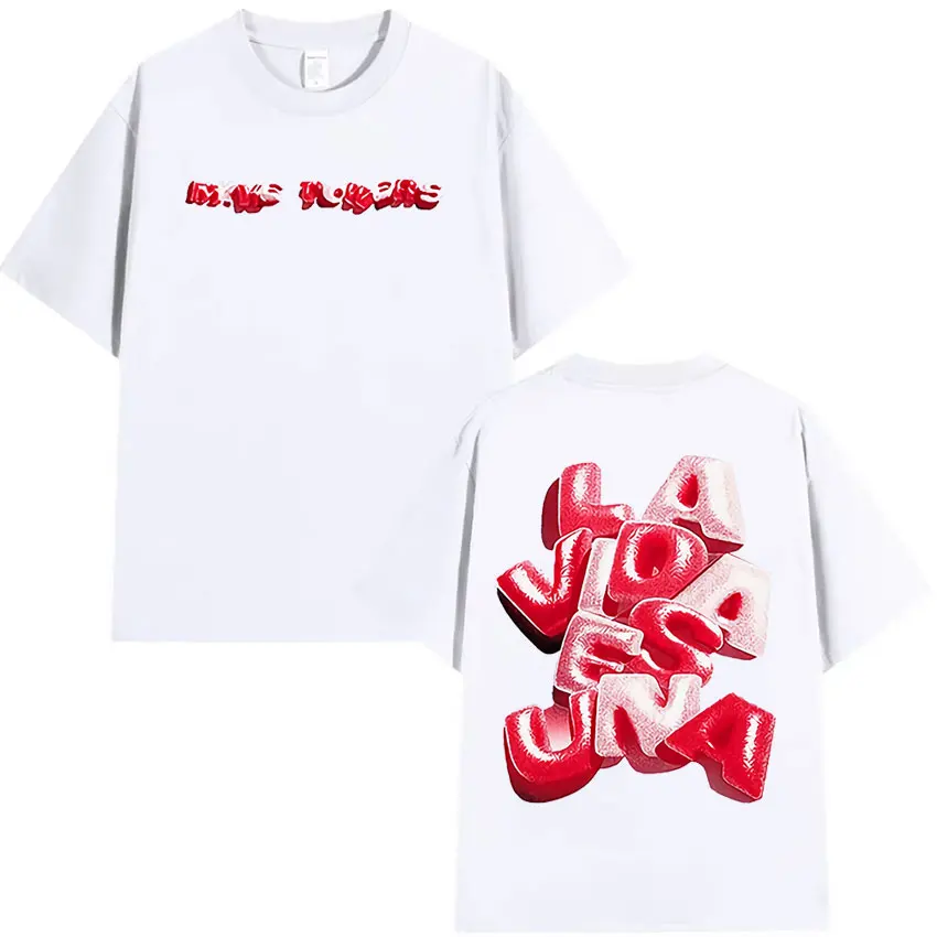 Myke Towers La Vida Es Una Tour 2024 T Shirt Men Women Retro High Quality Fashion T-shirts Y2k Harajuku Oversized Cotton T-shirt