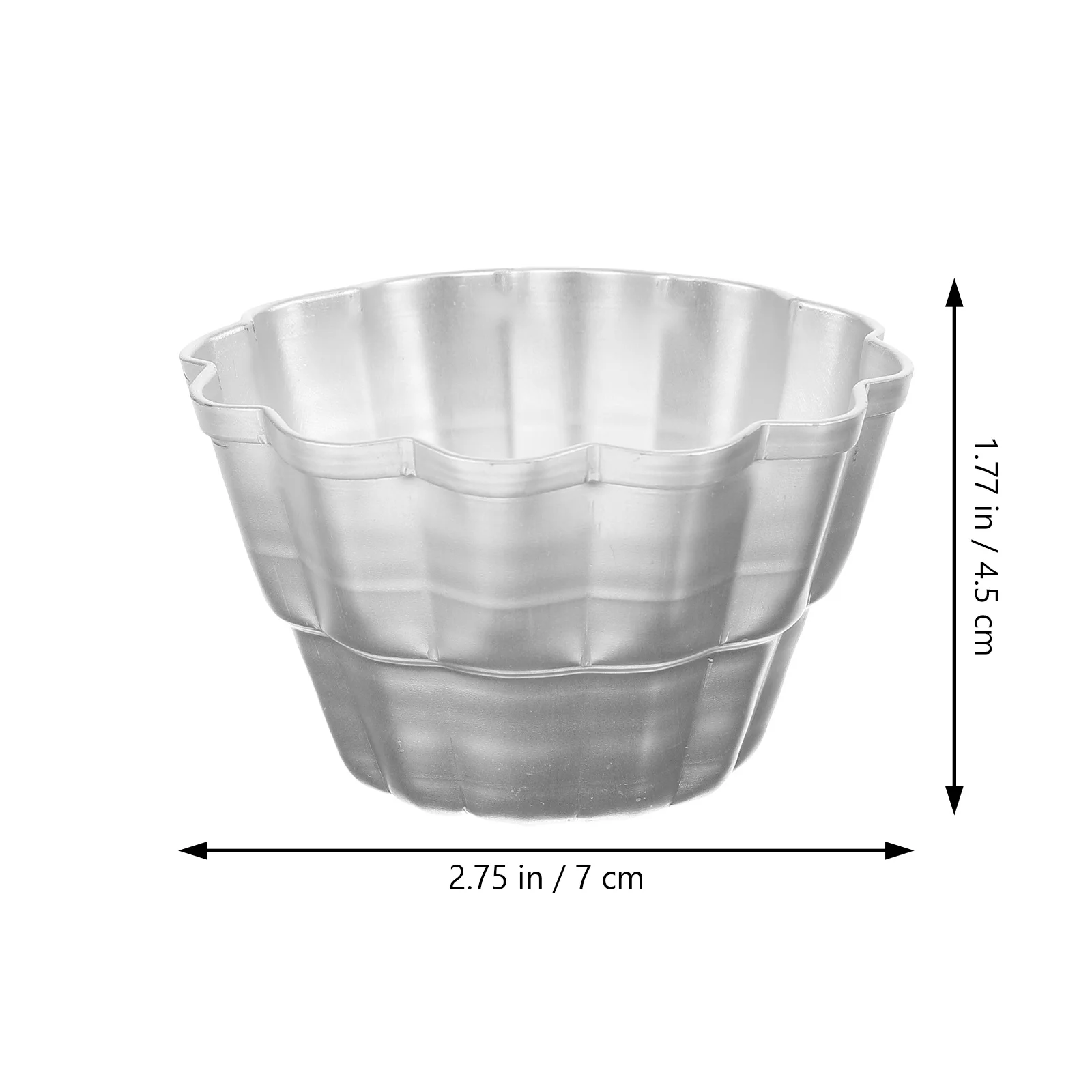 

6Pcs Heat Resistance Pudding Molds Egg Tart Mold Fast Heat Transfer Evenly Baking Small Cakes Pans Aluminum Alloy Pudding Molds