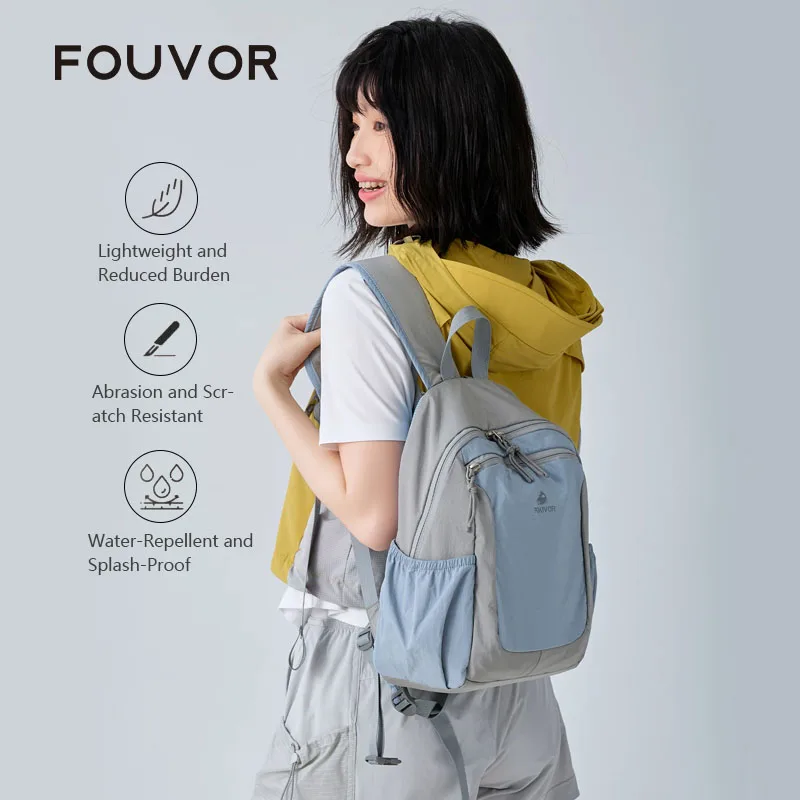 Fouvor Ultra-light Casual Travel Backpack Women Waterproof Oxford Cloth Student Outdoor Sports Mini Hiking Bag 3068-06 3068-16