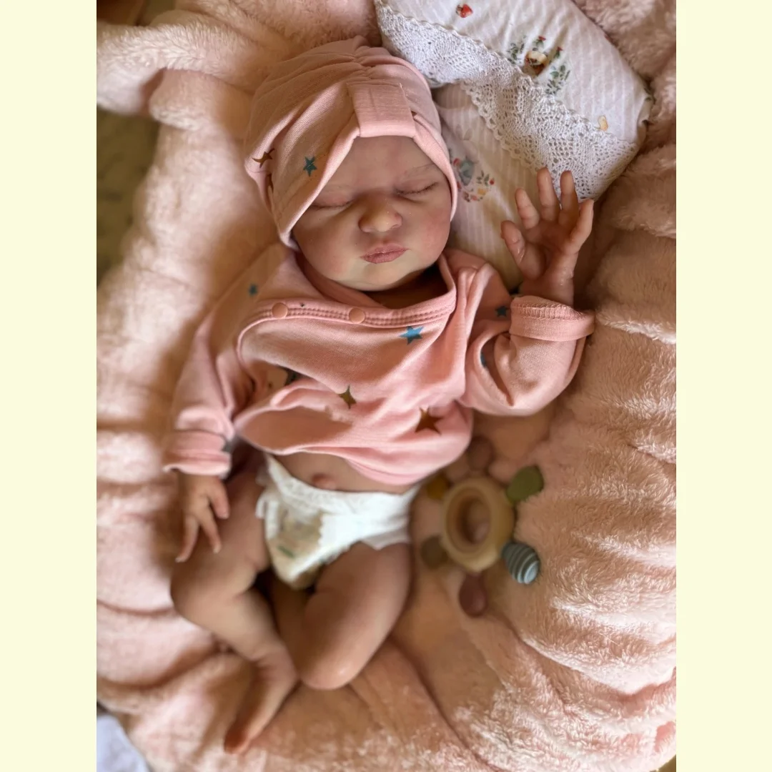 18 Polegada lavável laura sólido silicone bebe reborn menina boneca com pintado careca suavidade toque realista reborn bebê boneca