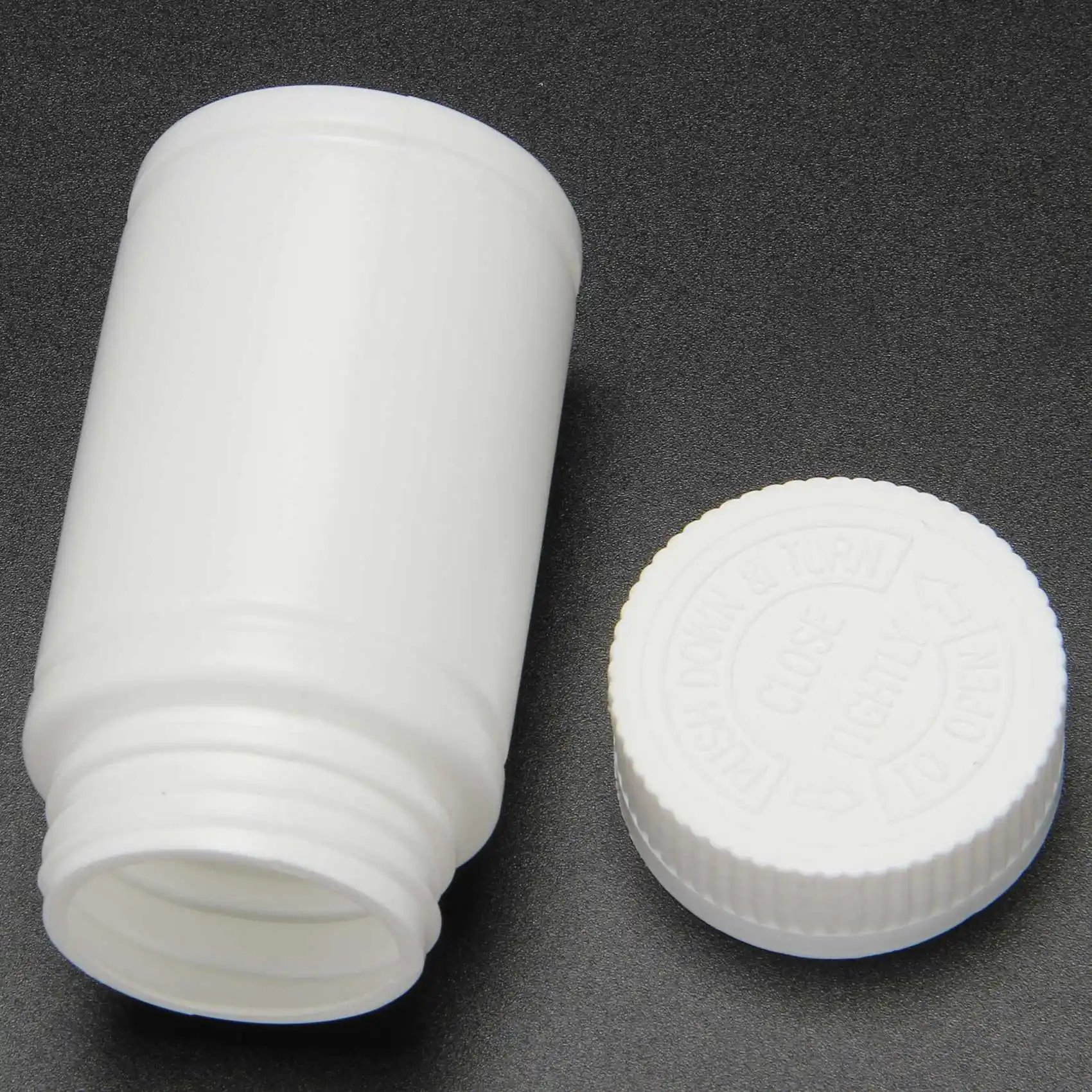 【POPULAR】Plastic Empty Medicine Bottles Pill Tablet Container Holder 3Pcs White