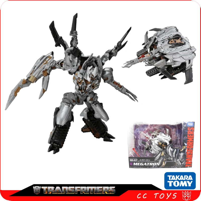 In stock Takara Tomy Transformers Toy Movie The Best Series MB-03 Megatron Action Figure Robot Collectible Children\'s Toy