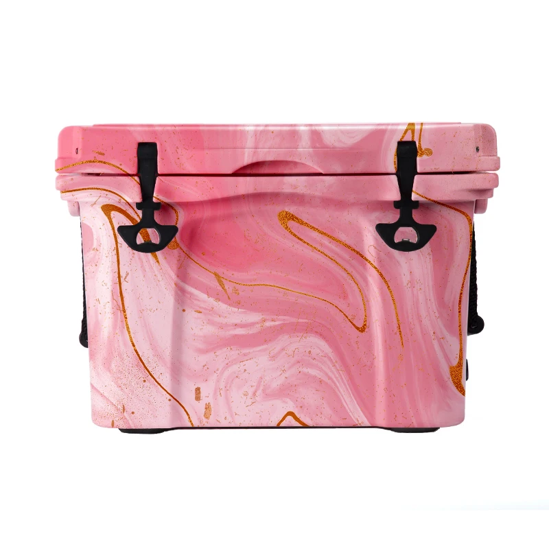 Wholesale 25QT 35QT Rotomolded Cooler Box fish Ice Chest Insulated Hard Cooler Box big capacity