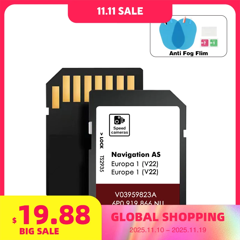 

for Seat AS V22 MIB2 GEN2 SD Card Leon Ateca Ibiza Toledo Alhambra UK EU 2025 Maps Version