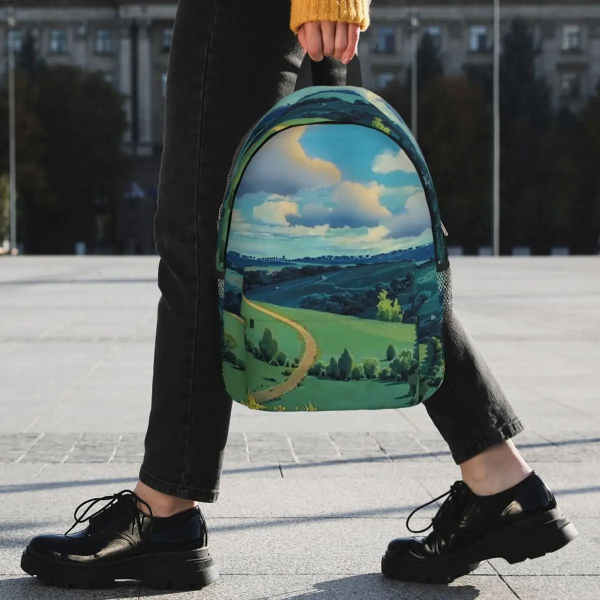 Laputa Castle In The Sky Backpack Student BookBag Men Women School Bag Computer Shoulder Bags