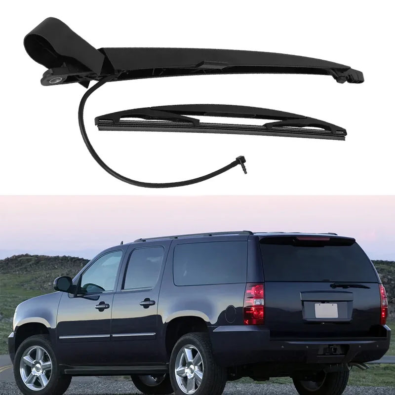 Rear Windshield Wiper Arm & Blade For Cadillac Escalade 07-13 Chevrolet Tahoe Suburban 2007 2008 09-2013