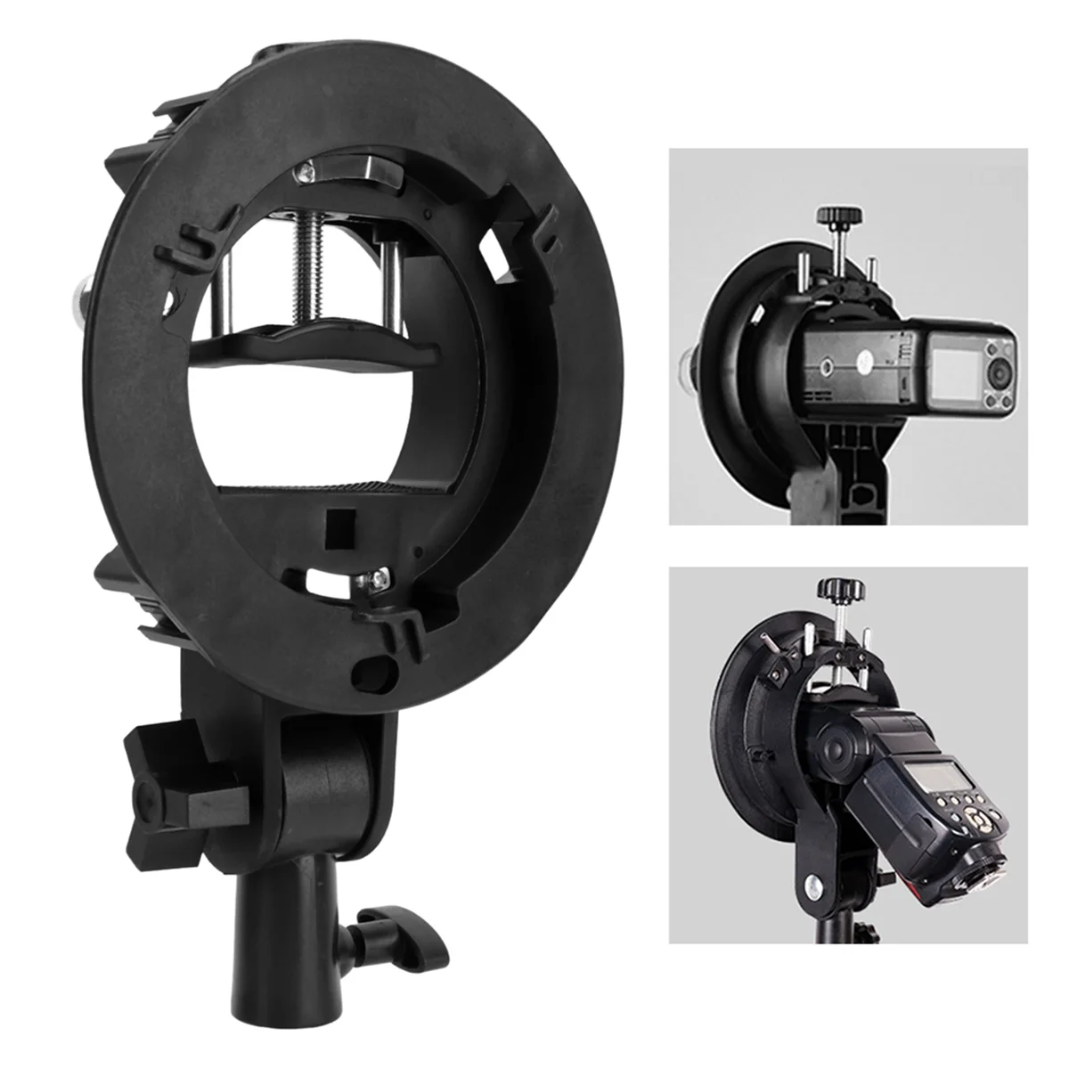 Staffa tipo SMIEA S per supporto Bowens Supporto staffa tipo S per Softbox Speedlite Flash Snoot