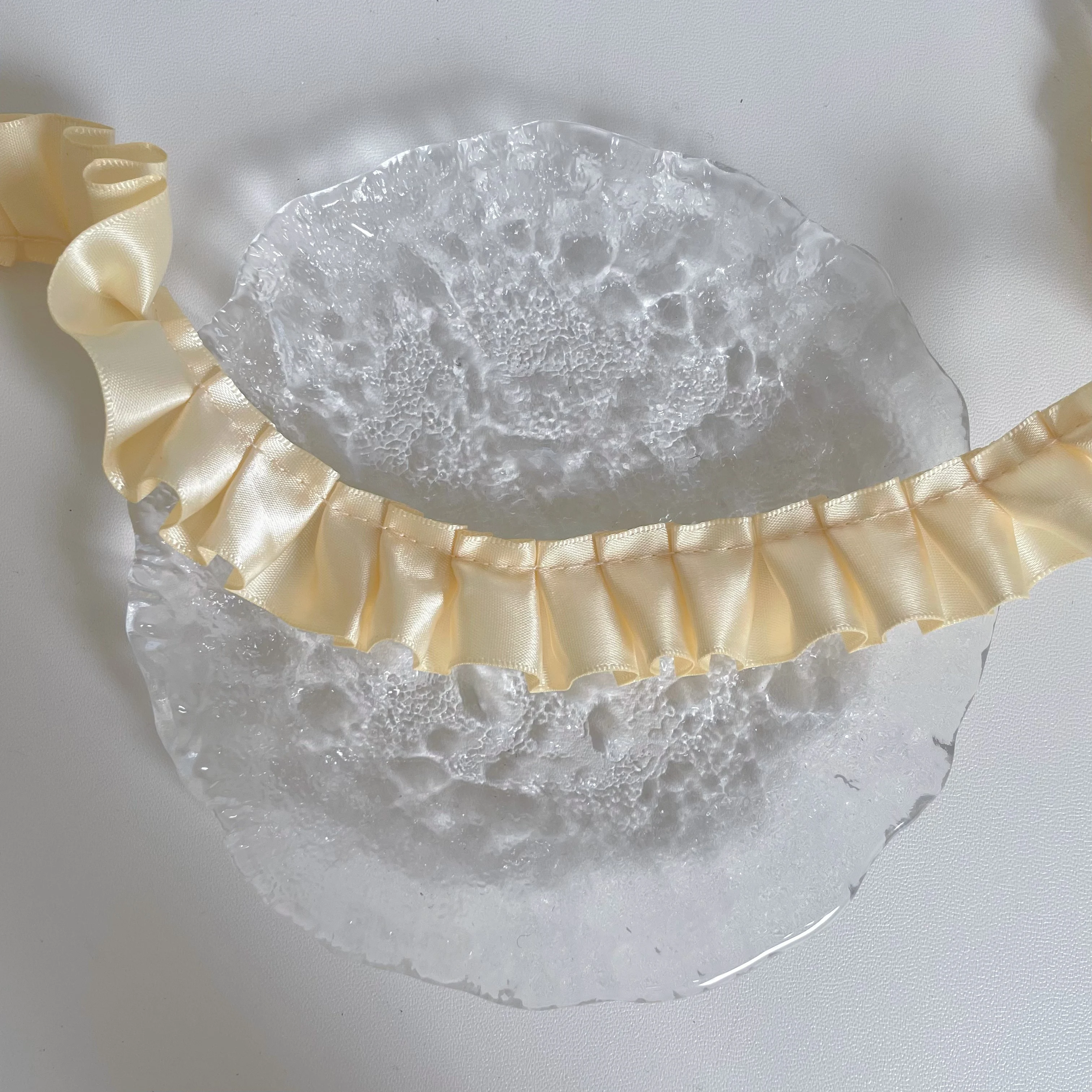 Solid Color Satin Veil Trim 6
