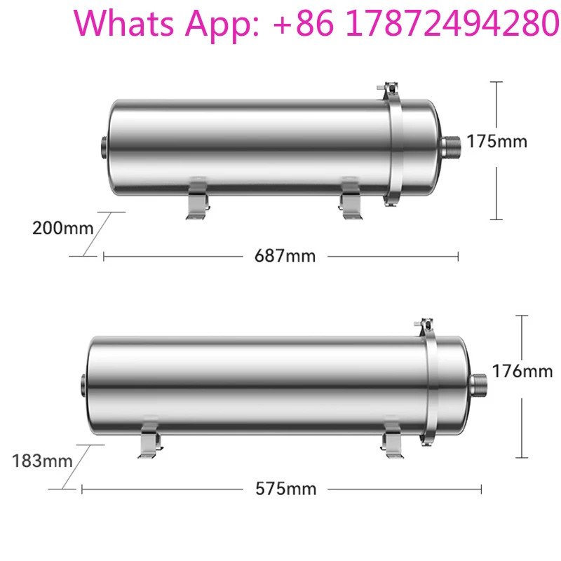 5,000 L/H Whole-House Water Purifier | Pure Physical Filtration  No Power Required | 0.01μm Filtration 304 Stainless Steel D