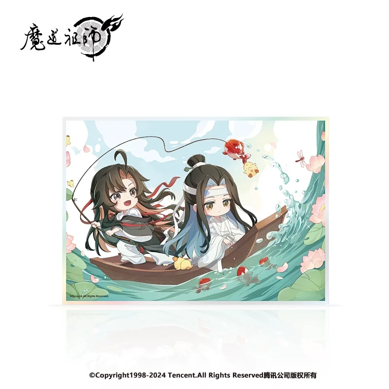 Sunsyea MDZS Mo Dao Zu Shi Official Merch JLL Theme Series Wei Wuxian Lan Wangji Badge Acrylic Stand Quicksand Ornament