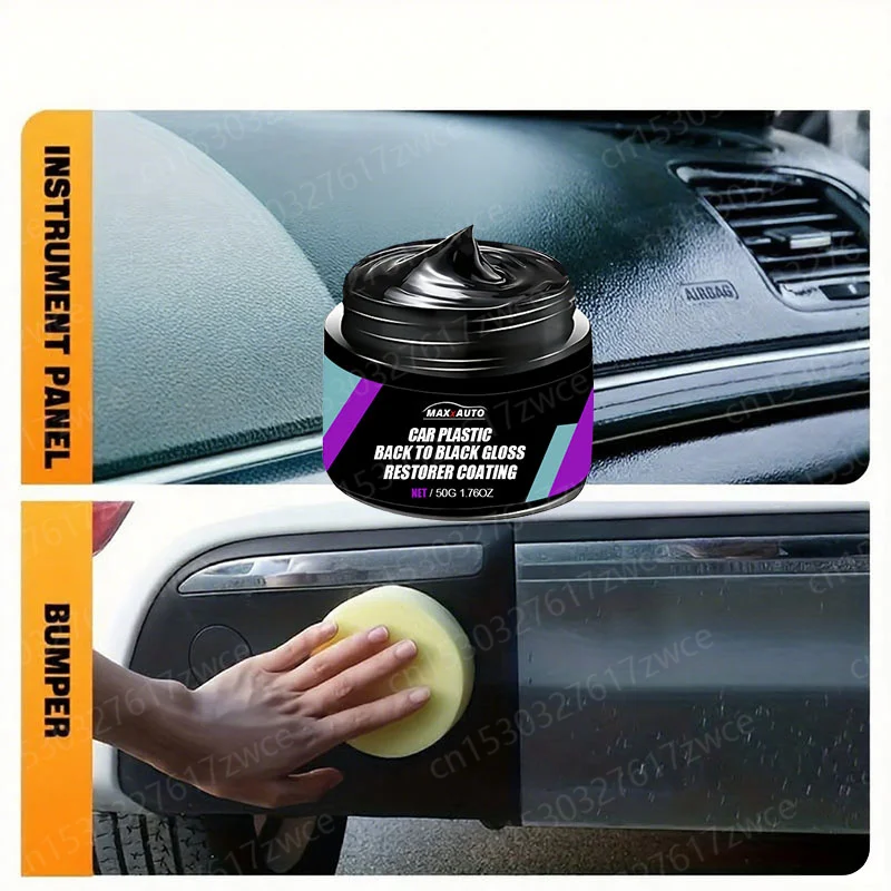 Car Universal Leather and Plastic Repair Polishing Wax Automotive Interior Reconditioning Cream for Leather/Plastic/Rubber Care