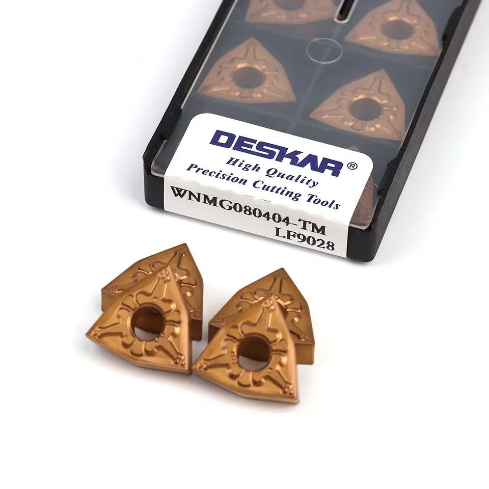 DESKAR Original Numerical Control Peach Shaped Outer Circle Turning Insert For Processing Steel Parts WNMG080404/08/12-TM LF9028