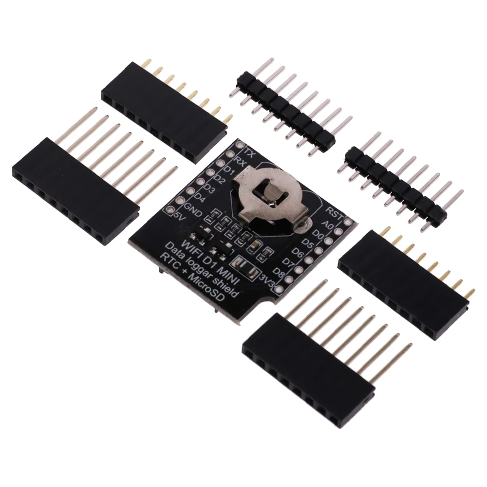 Picture 3: Micro SD D1 Mini Data Logger Shield + RTC DS1307 Clock For Arduino/Raspberry