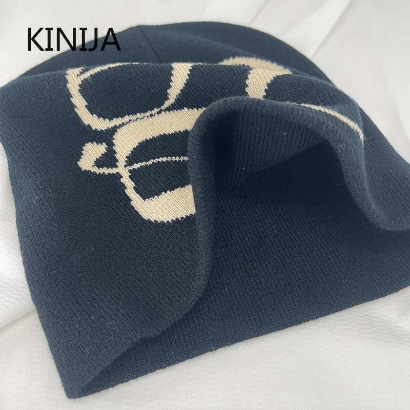 New Knitting Skullies & Beanies Hat Men Women Quality Cap Y2k Warm Fashion Hundred Take Cold Cap Hip-hop Street Cap Korean