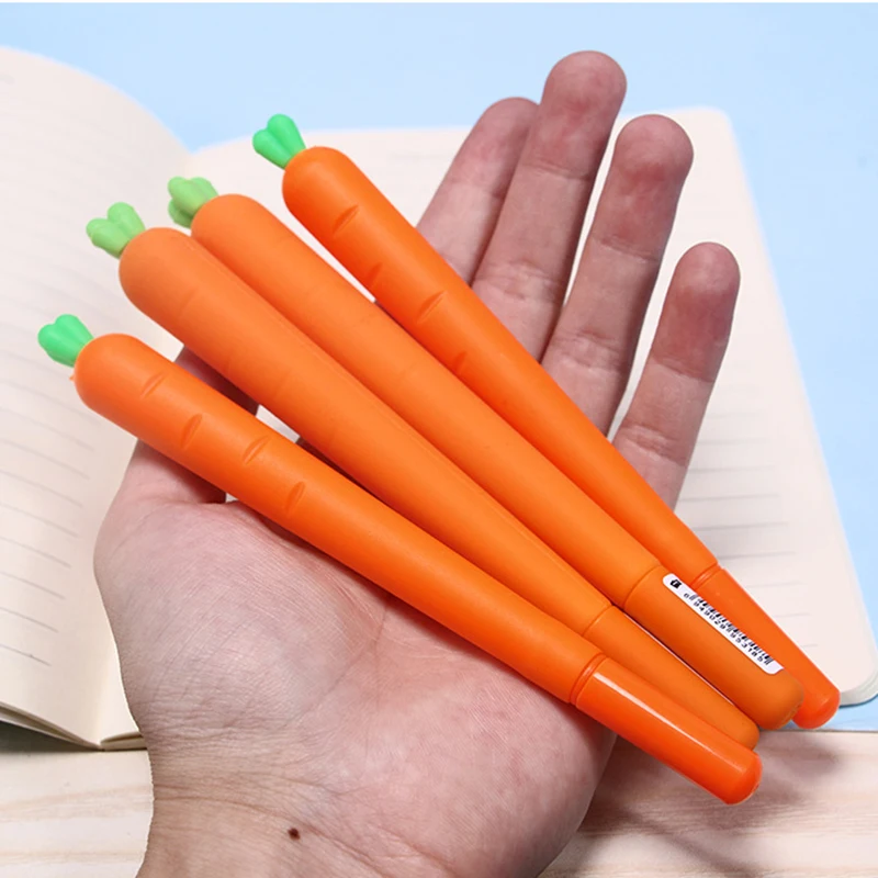 10 Pcs Simulated Carrot mechanical pencil Student toy writing pen 0.5mm Teaching equipment Office Supplies