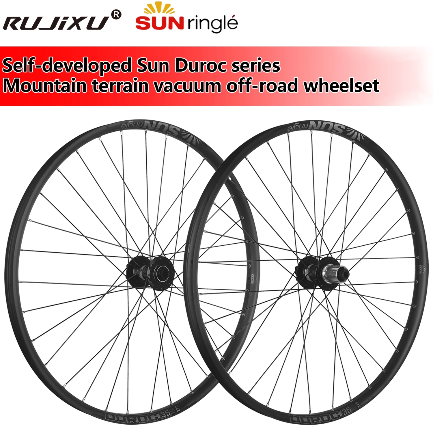 MTB SUNRingle Felge NOVATEC Nabe Mountainbike-Laufradsatz 27,5/29 Zoll Duroc 35 Tubeless Ready Felge 8-12S Microspline 12S MTB-Rad – Detail 12