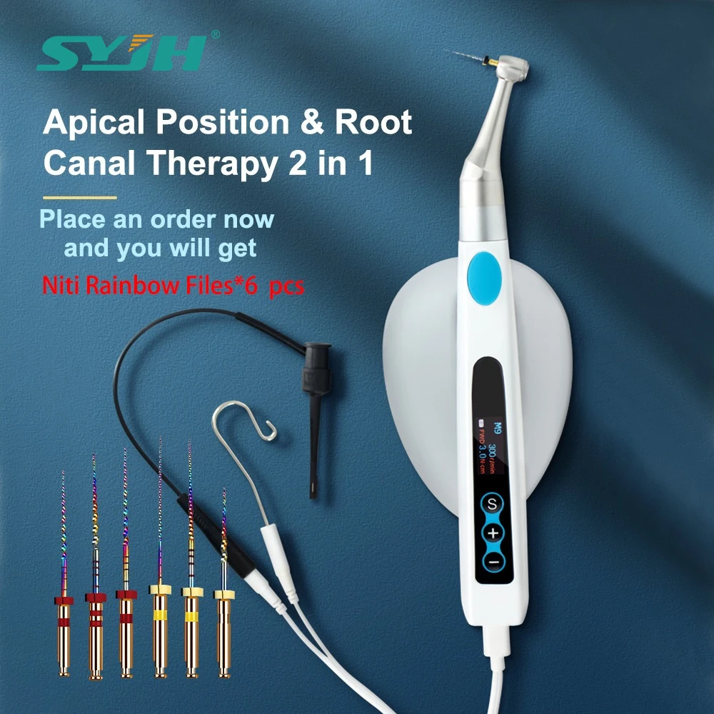 SYJH 2 в 1 беспроводной стоматологический эндомотор/локатор вершины 16:1 мини-головка стоматологический реверсивный эндодонтический двигатель стоматологическое оборудование