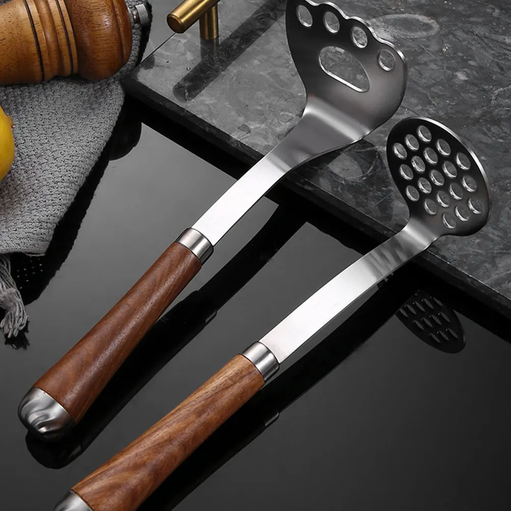 

Stainless Steel Potato Masher Manual Vegetable Presser Kitchen Tool Reusable Food Puree Maker Comfortable Handle