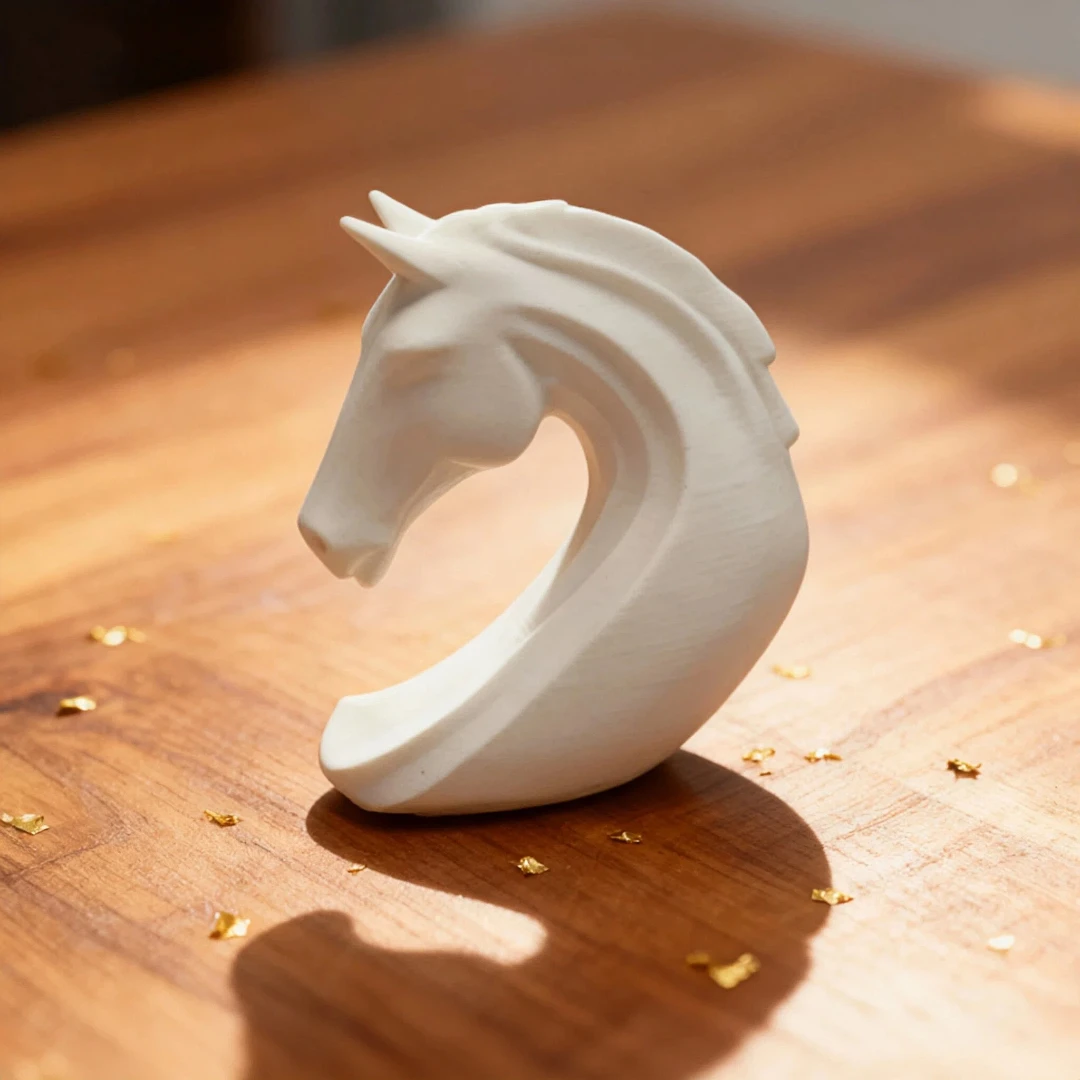 Nordic Minimalist Horse Head Mini Desktop Decoration Abstract Art Ornament for Study Living Room Modern Home Decor