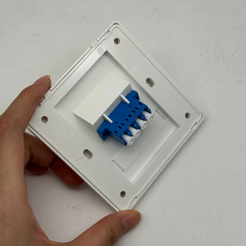86 Type Single/Double Port LC/SC Fiber Optic Panel Network Socket Two-Port Fiber Optic Computer Broadband