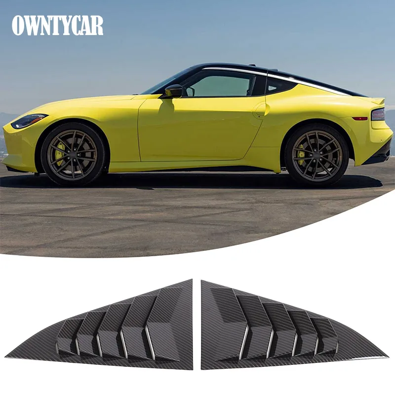 

For Nissan Z RZ34 400Z Fairlady Z 2021-2025 ABS Car Rear Window Triangle Exterior Shutter Deflector Decoration Accessrories