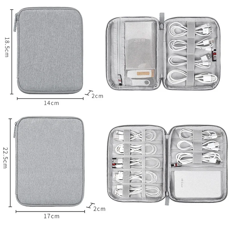 Cable Storage Bag Travel Mobile Hard Drive U Disk Organizer Package Earphone Charger Protable Storage Box Wire Case Pouch