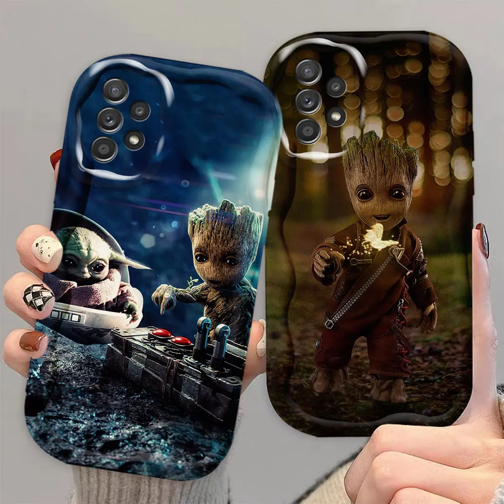 Marvel Groot Baby Yoda Phone Case Cover For OPPO A58 A53 A52 A36 A35 A33 A31 A16 A15 A12 A12E A11X A11K S 5G