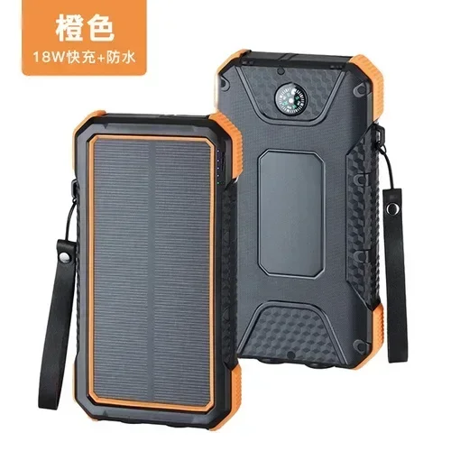 Power Bank Large Capacity Solar Fast Charge Wireless Charger 30000MAh