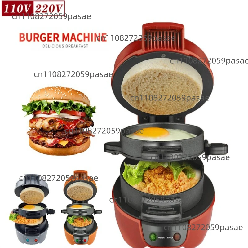 

Многофункциональная электрическая сковорода-гриль для бургеров, яиц, стейков, сэндвичей, завтраков