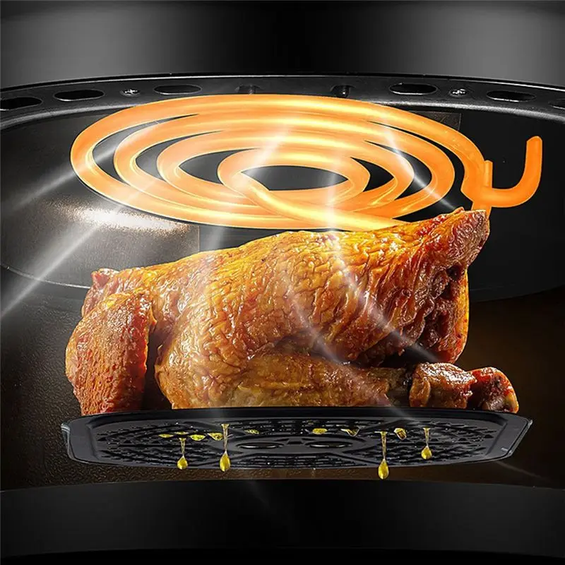 A18Z-Air Fryer Smart Touch Screen Air Fryer Visual Electric Fryer US Plug