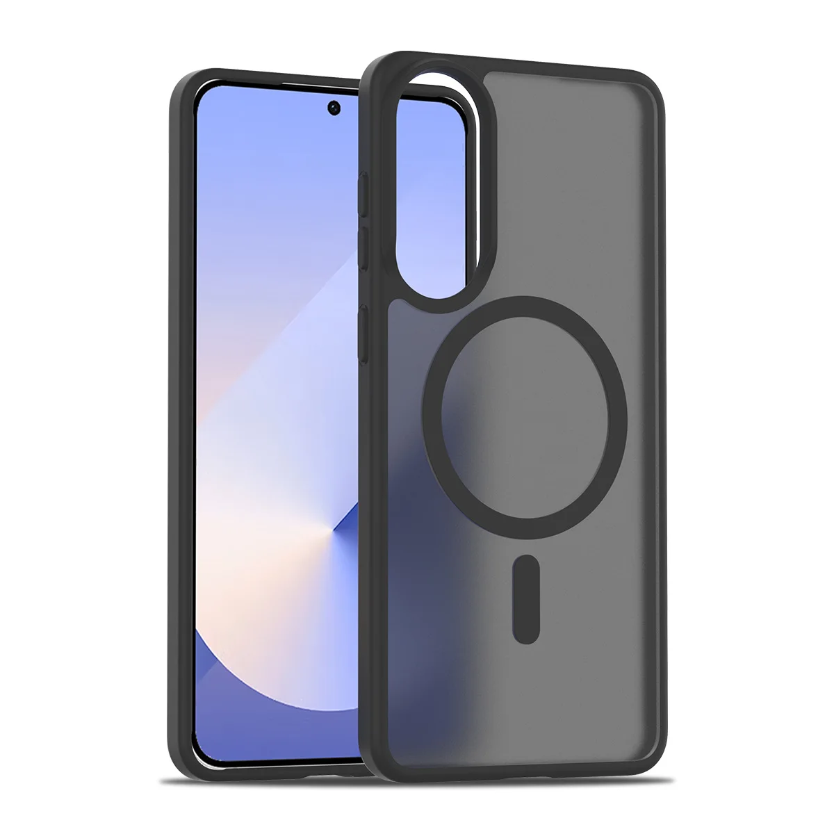 

For Samsung Galaxy S25 S24 S23 S22 Ultra Plus FE A55 A35 A25 5G A15 A16 A26 Skin Feel Magnetic Case Wireless Charging Back Cover